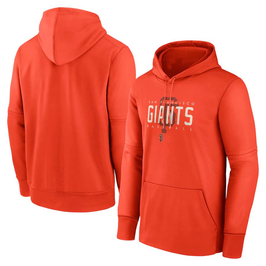 Men 2023 MLB San Francisco Giants orange Sweatshirt style 1